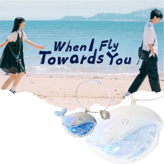 When I Fly Towards You Whale Keychain