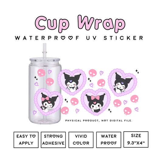 Sanrio Anime Cup Wrap Sticker - Ready to Use