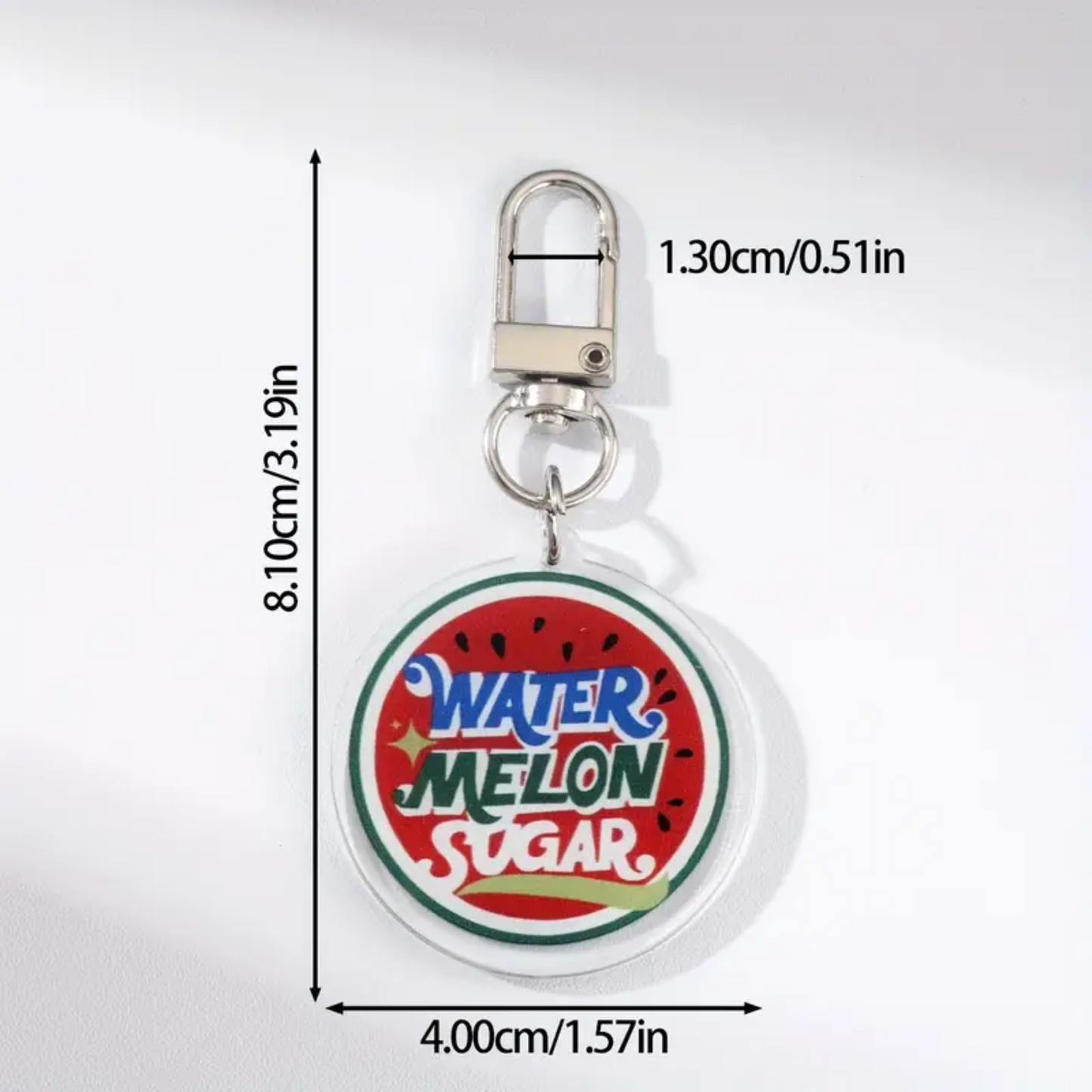 Twinkling Watermelon Acrylic Keychain