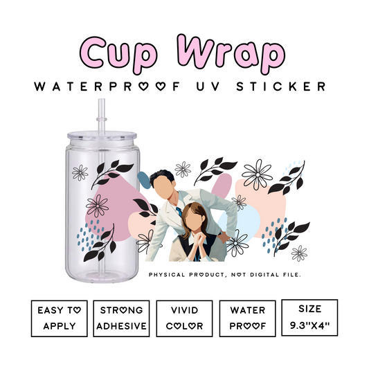 Destined With You Cup Wrap Sticker - Ready to Use
