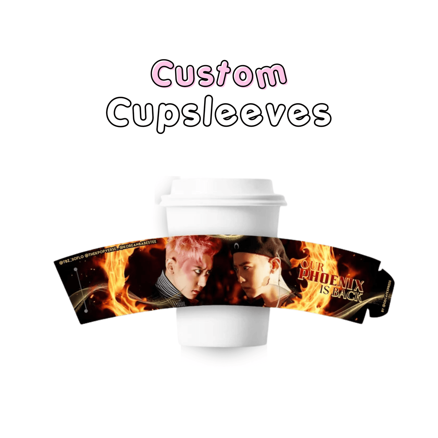Custom Printed K-Pop Cupsleeves