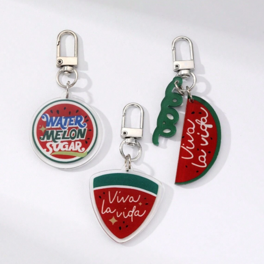 Twinkling Watermelon  Acrylic Keychain