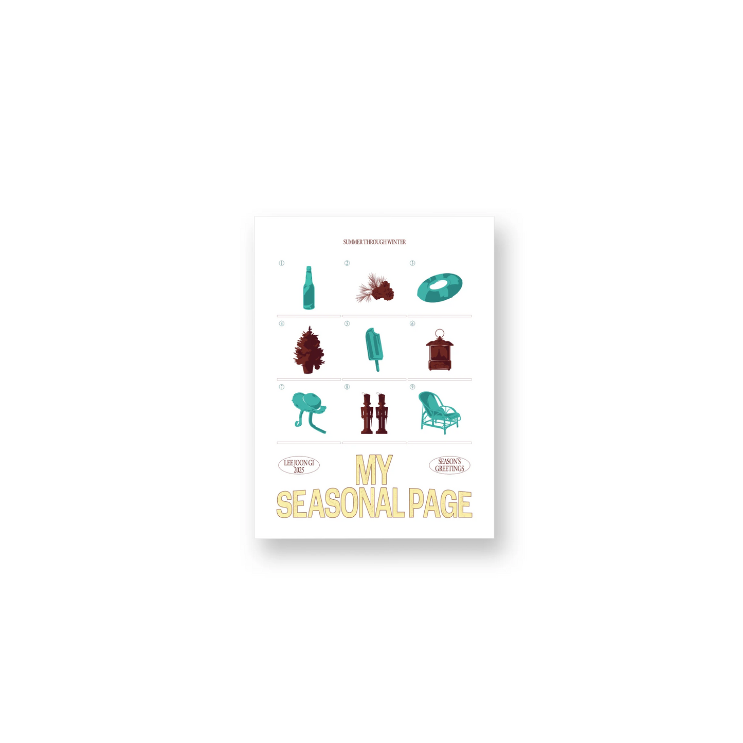 (PRE-ORDER) LEE JOON GI - MY SEASONAL PAGE - 2025 SEASON'S GREETINGS
