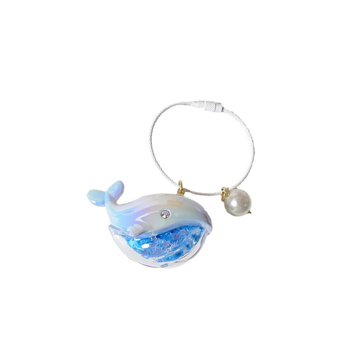 When I Fly Towards You Whale Keychain