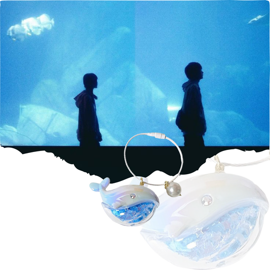 When I Fly Towards You Whale Keychain