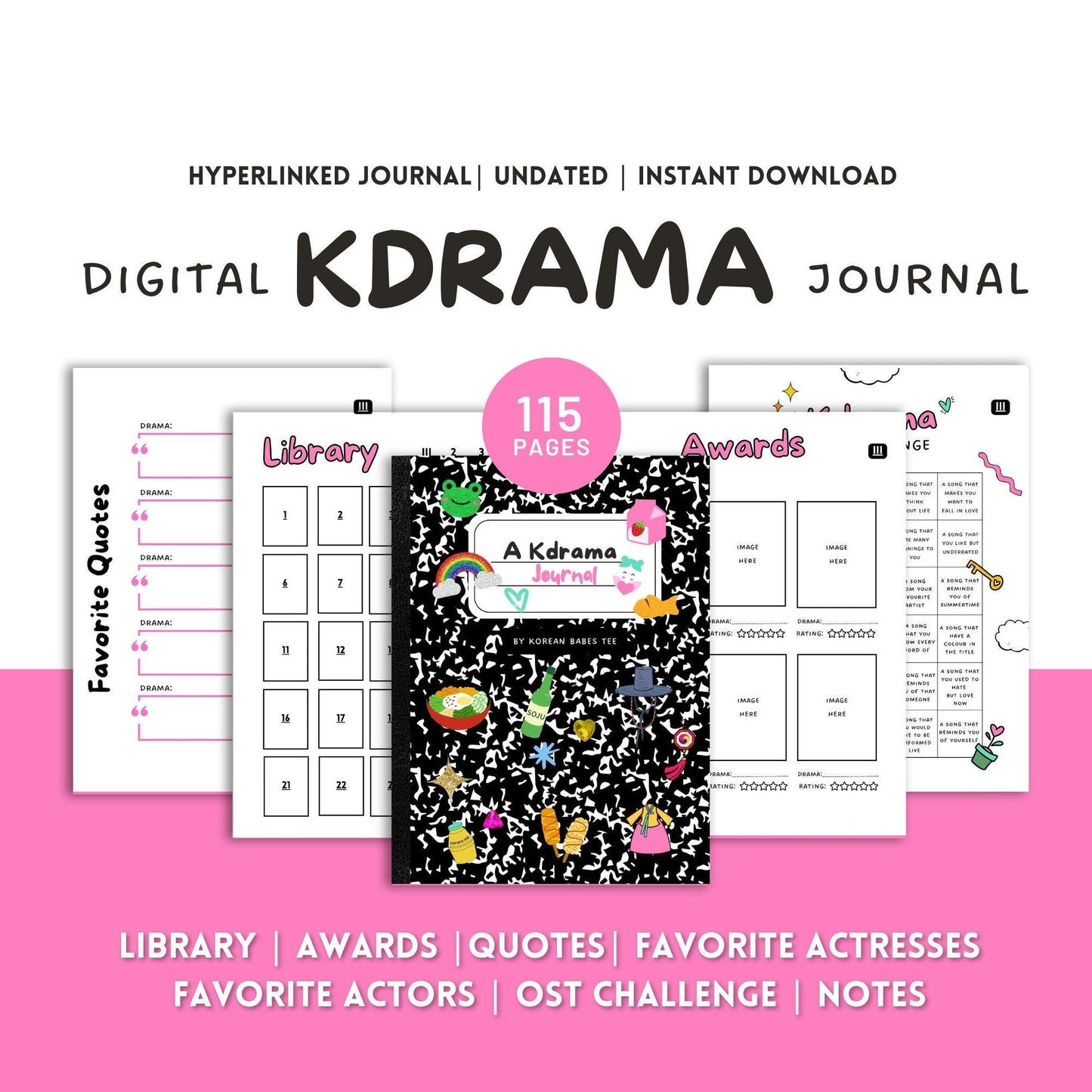 Digital K-drama Fan Journal - Watch, Track, Review